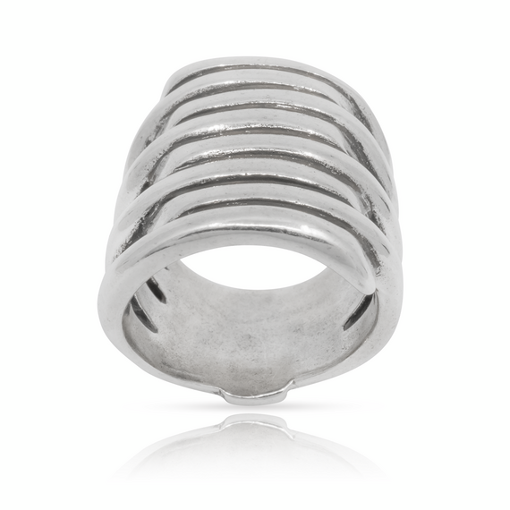 Серебряное кольцо женское широкое Торнадо UNOde50 Tornado, Размер (мм): 16,3-16,7, изображение 3