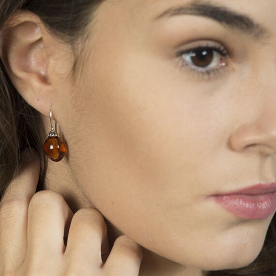 Серебряные серьги женские с муранским стеклом Ciclon Amira, изображение 2