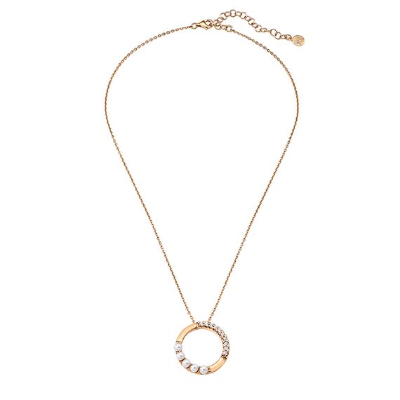 Серебряное колье с подвеской из органического жемчуга Majorica Pirouette