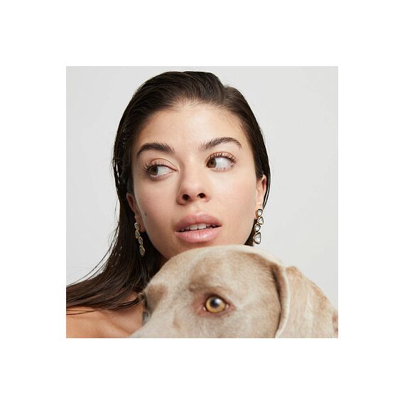 Золотые серьги с кристаллами Сваровски UNOde50 Ser Camaleonica, изображение 4