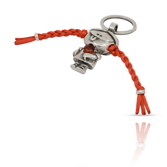 Брелок для ключей серебряный Пеппи UNOde50 Pippi, изображение 3