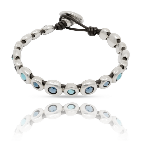 Серебряный браслет с кристаллами Сваровски Магическое прикосновение UNOde50 Magic touch