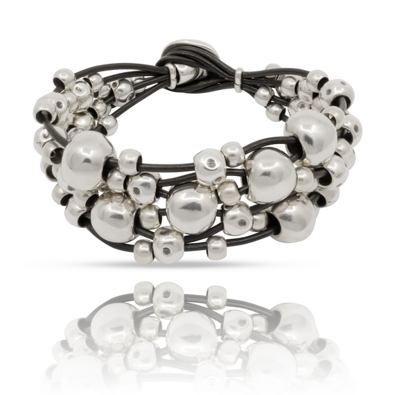 Кожаный браслет с бусинами Мультивитамин UNOde50 Multivitamins