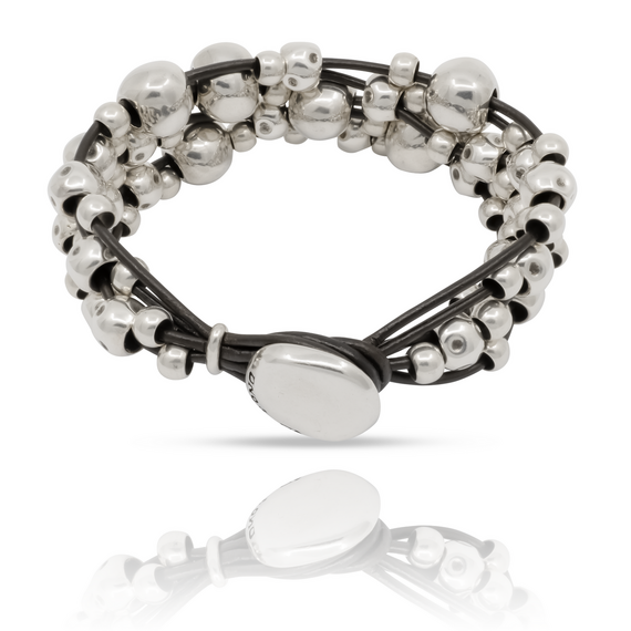 Кожаный браслет с бусинами Мультивитамин UNOde50 Multivitamins, изображение 3