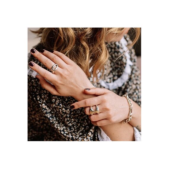 Серебряное кольцо женское на руку тонкое UNOde50 Ay Diosito, Размер (мм): 155, изображение 2