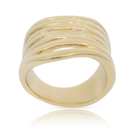 Золотое кольцо женское Пляж UNOde50 Nihiwatu Beach, Размер (мм): 18,3-18,7, изображение 3