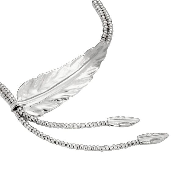 Женское колье галстук с серебром Оперение UNOde50 Feather, изображение 2