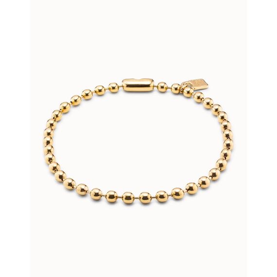 Золотое колье из сферических бусин Снежинка UNOde50 Snowflake, изображение 2