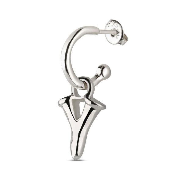 Серебряная подвеска для пирсинга Буква мини Y UNOde50 CALL ME, изображение 2