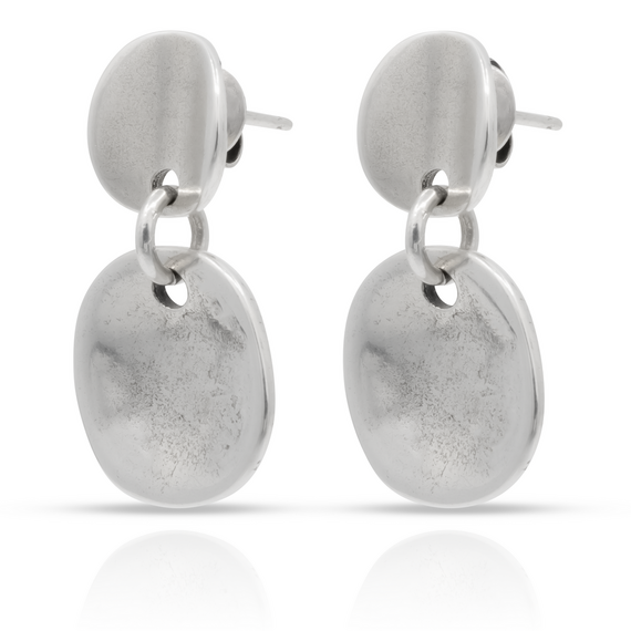 Серебряные серьги висячие Чешуйки UNOde50 Scales, изображение 3