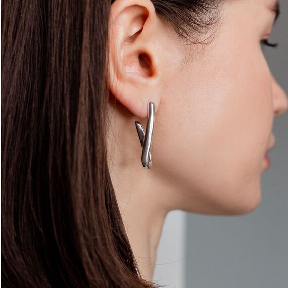 Серебряные серьги женские Для тебя UNOde50 For U, изображение 4