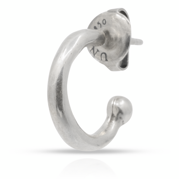 Серебряная моносерьга-основа для пирсинга Обруч UNOde50 Hula Hoop, изображение 4