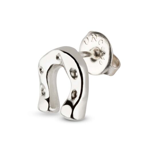 Серебряная моносерьга для пирсинга Подкова UNOde50 My Ride, изображение 2