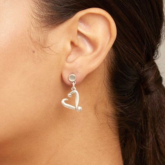 Серебряные серьги женские UNOde50 One Love, изображение 2