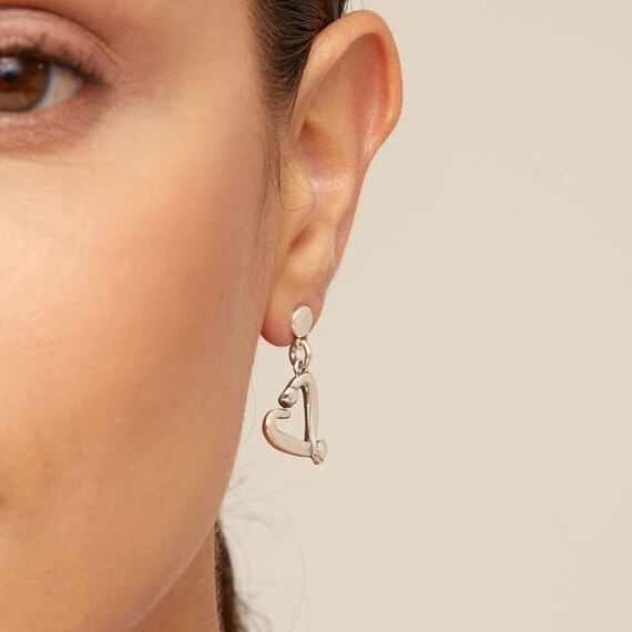 Серебряные серьги женские UNOde50 One Love, изображение 3