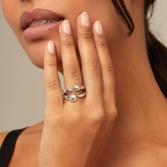 Серебряное кольцо женское UNOde50 Connected, Размер (мм): 16,3-16,7, изображение 2