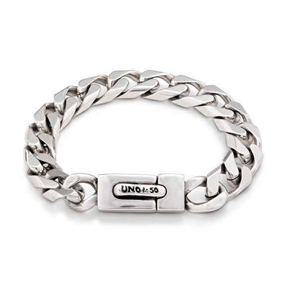 Серебряный браслет мужской на руку UNOde50 Sharp, Размер (мм): 210
