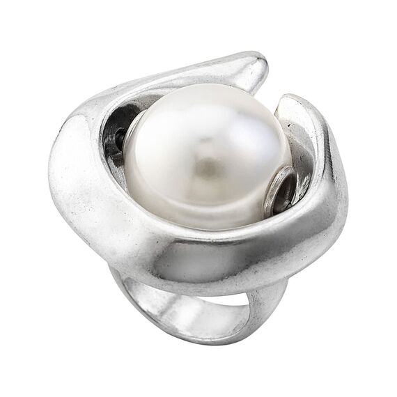 Серебряное кольцо женское UNOde50 Half moon, Размер (мм): 18,3-18,7