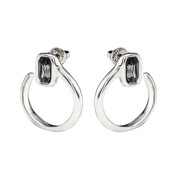 Серебряные серьги женские с кристаллом Сваровски Кобра UNOde50 Cobra, изображение 2