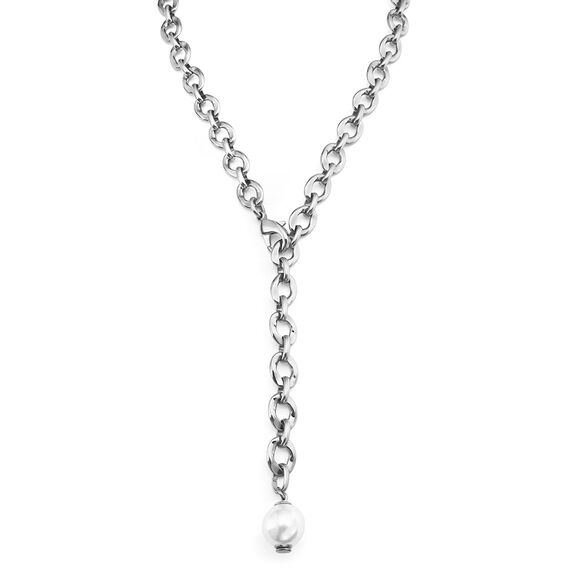 Серебряное колье женское с жемчугом UNOde50 Joy of living, изображение 3