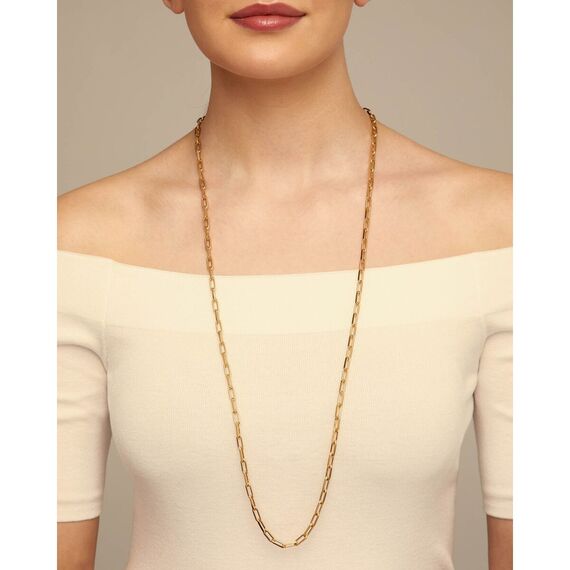 Золотая цепочка Длинная No.8 UNOde50 Chain, изображение 5