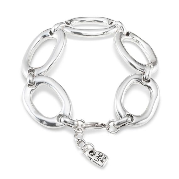 Серебряный браслет женский из крупных звеньев UNOde50 The One, изображение 2