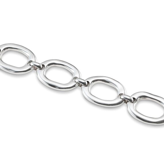 Серебряный браслет женский из крупных звеньев UNOde50 The One, изображение 3