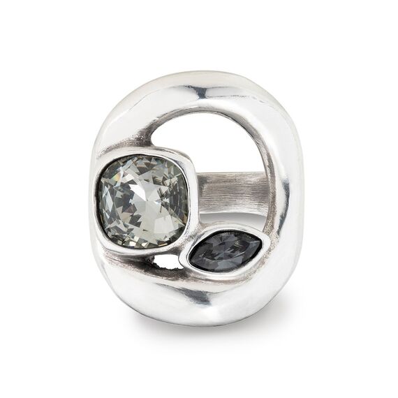 Серебряное кольцо с кристаллами Сваровски UNOde50 Together, Размер (мм): 16,3-16,7, изображение 3