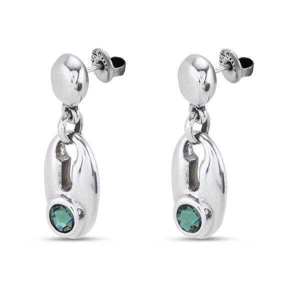 Серебряные серьги женские с кристаллами Сваровски UNOde50 To You, изображение 2