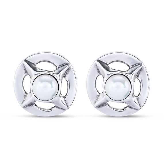 Серебряные серьги женские с жемчугом UNOde50 Crafted