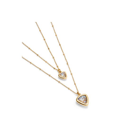 Золотое ожерелье с кристаллами Сваровски UNOde50 Ser Camaleonica, изображение 3