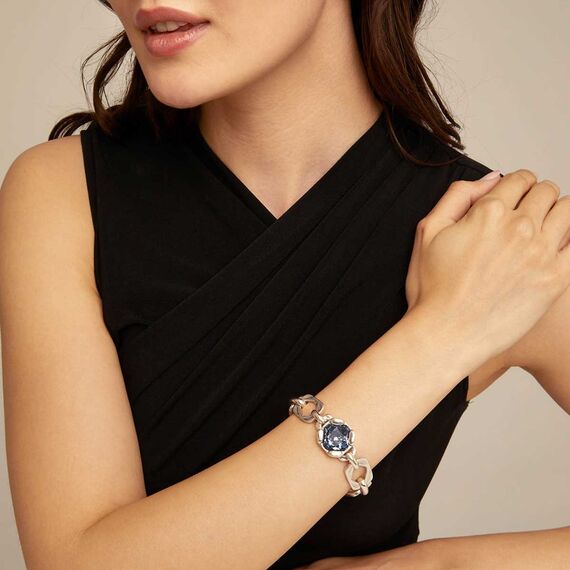 Серебряный браслет женский с кристаллом Сваровски UNOde50 Marvelous, изображение 4