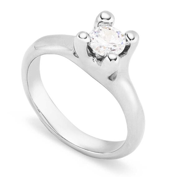 Серебряное кольцо с цирконием UNOde50 Cosmos, Размер (мм): 16,3-16,7