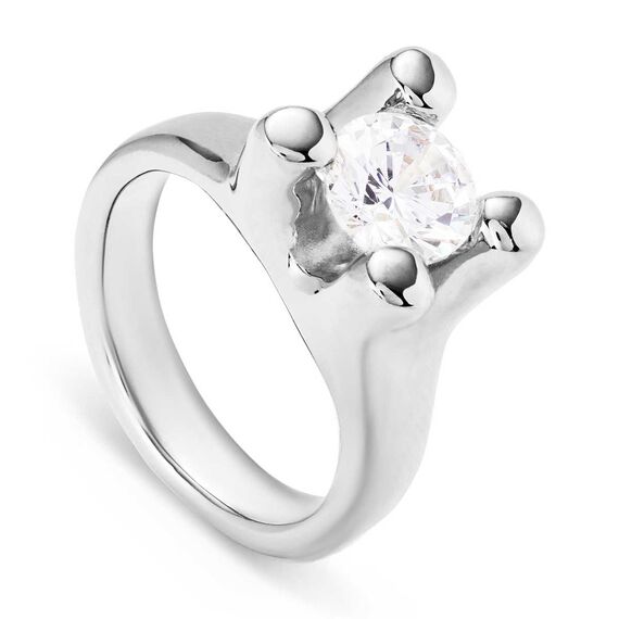 Серебряное кольцо с цирконием UNOde50 Anima, Размер (мм): 16,3-16,7