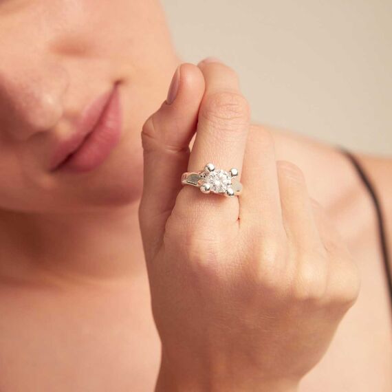 Серебряное кольцо с цирконием UNOde50 Anima, Размер (мм): 16,3-16,7, изображение 4