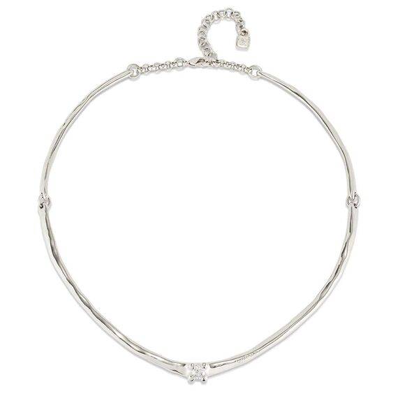Серебряное колье женское с цирконием UNOde50 Cosmos