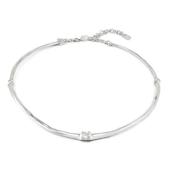 Серебряное колье женское с цирконием UNOde50 Cosmos, изображение 2