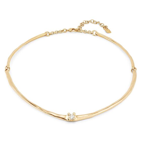 Золотое колье женское с цирконием UNOde50 Cosmos, изображение 2