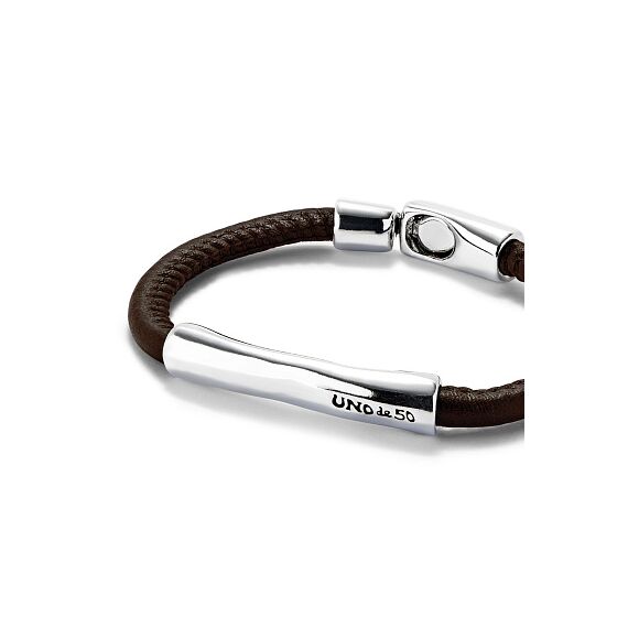 Кожаный браслет с серебром UNOde50 Ser Natural, Размер (мм): 155, изображение 3