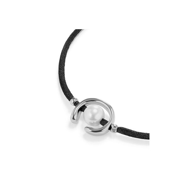 Браслет женский с жемчугом Черный UNOde50 Ser Diferente, изображение 3