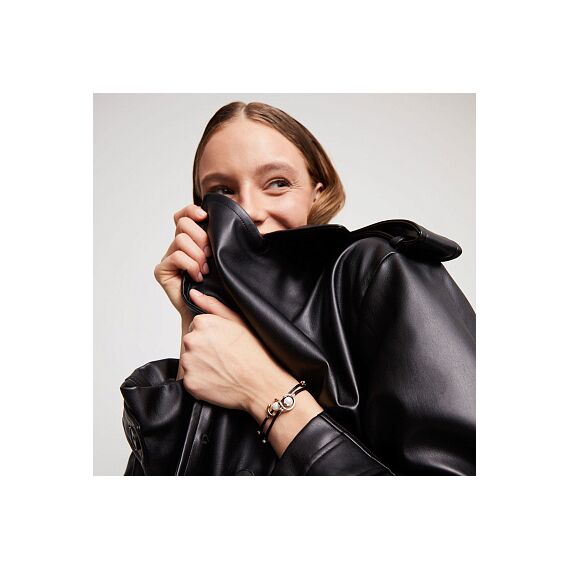 Браслет женский с жемчугом Черный UNOde50 Ser Diferente, изображение 5