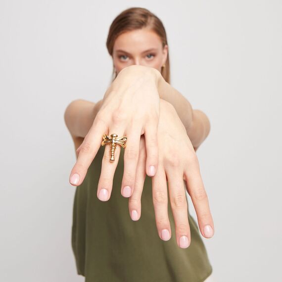 Золотое кольцо женское UNOde50 Ser Rebelde, Размер (мм): 16,3-16,7, изображение 4