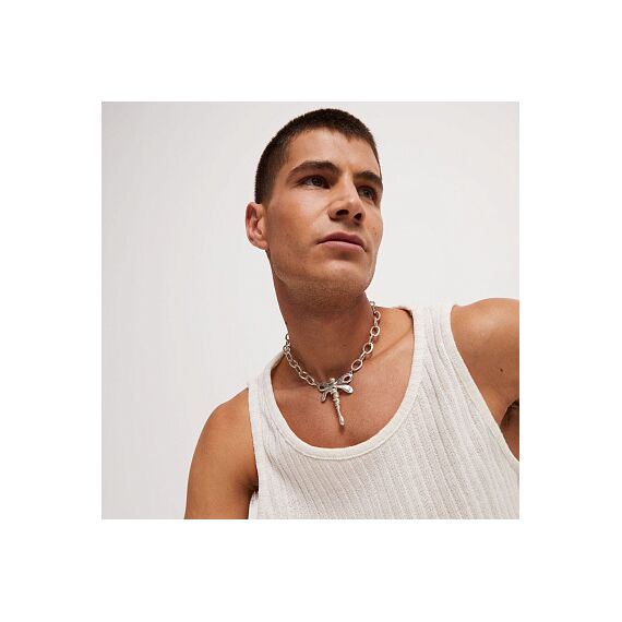 Серебряное ожерелье женское Стрекоза UNOde50 Ser Rebelde, изображение 5