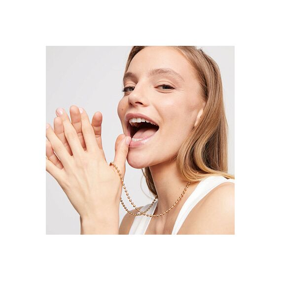 Золотая цепочка женская с шариками UNOde50 Hazte Uno, изображение 4