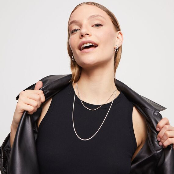 Серебряная цепочка женская плоская UNOde50 Hazte Uno, Размер (мм): 390, изображение 6