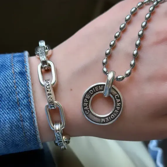 Серебряный браслет на руку Ciclon Carpe Diem, изображение 5