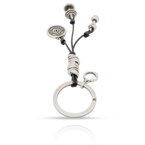 Брелок для ключей серебряный мужской Ciclon Fitness, изображение 3