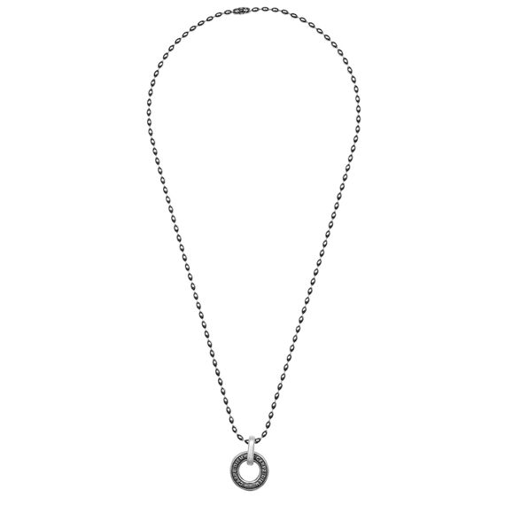 Серебряное колье Ciclon Man Carpe Diem