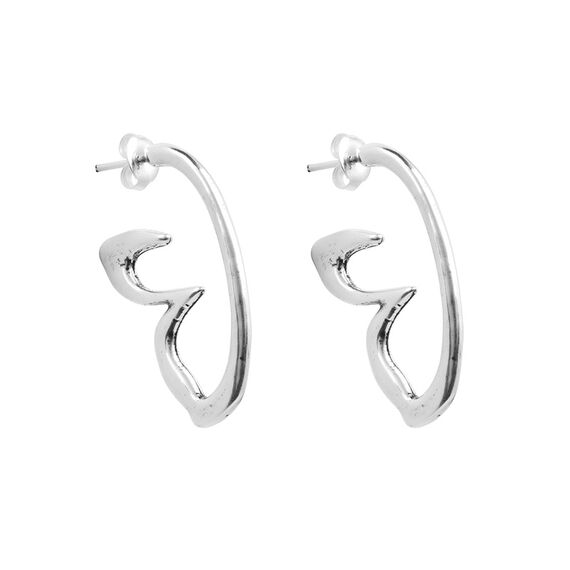 Серебряные серьги бабочки Ciclon Flora