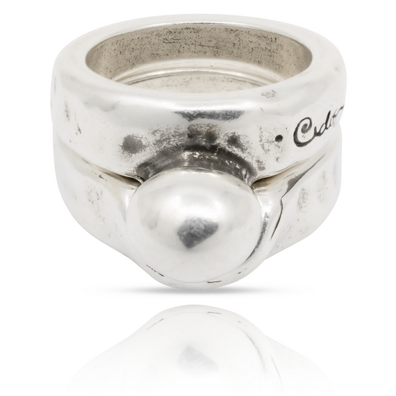 Кольцо серебряное женское Ciclon Doble Mirame, Размер (мм): 17,8